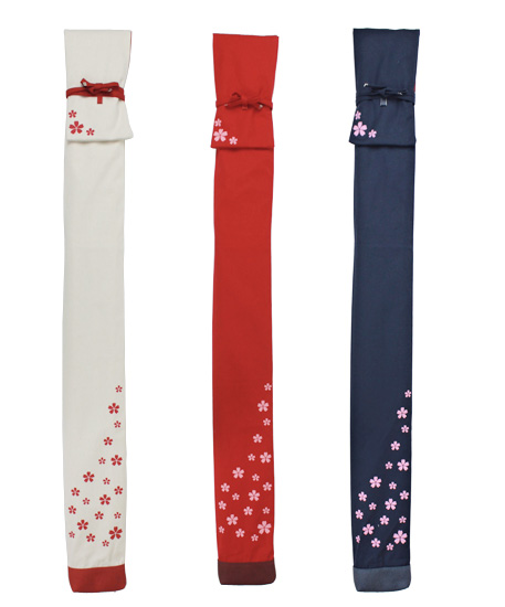 竹刀袋 さくら小町 さくら柄 女性用2.5本入竹刀袋  (生成・赤色・紺色） の通販