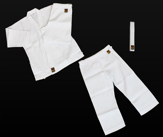 空手道着 伝統派　晒T/C空手衣　上衣・パンツ・白帯セット (空手) の通販