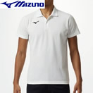 ［ミズノ MIZUNO] ポロシャツ(綿混) ホワイト×ブラック　32MA919579 の通販