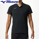 ［ミズノ MIZUNO] ポロシャツ(綿混) ブラック×ゴールド　32MA919590 の通販